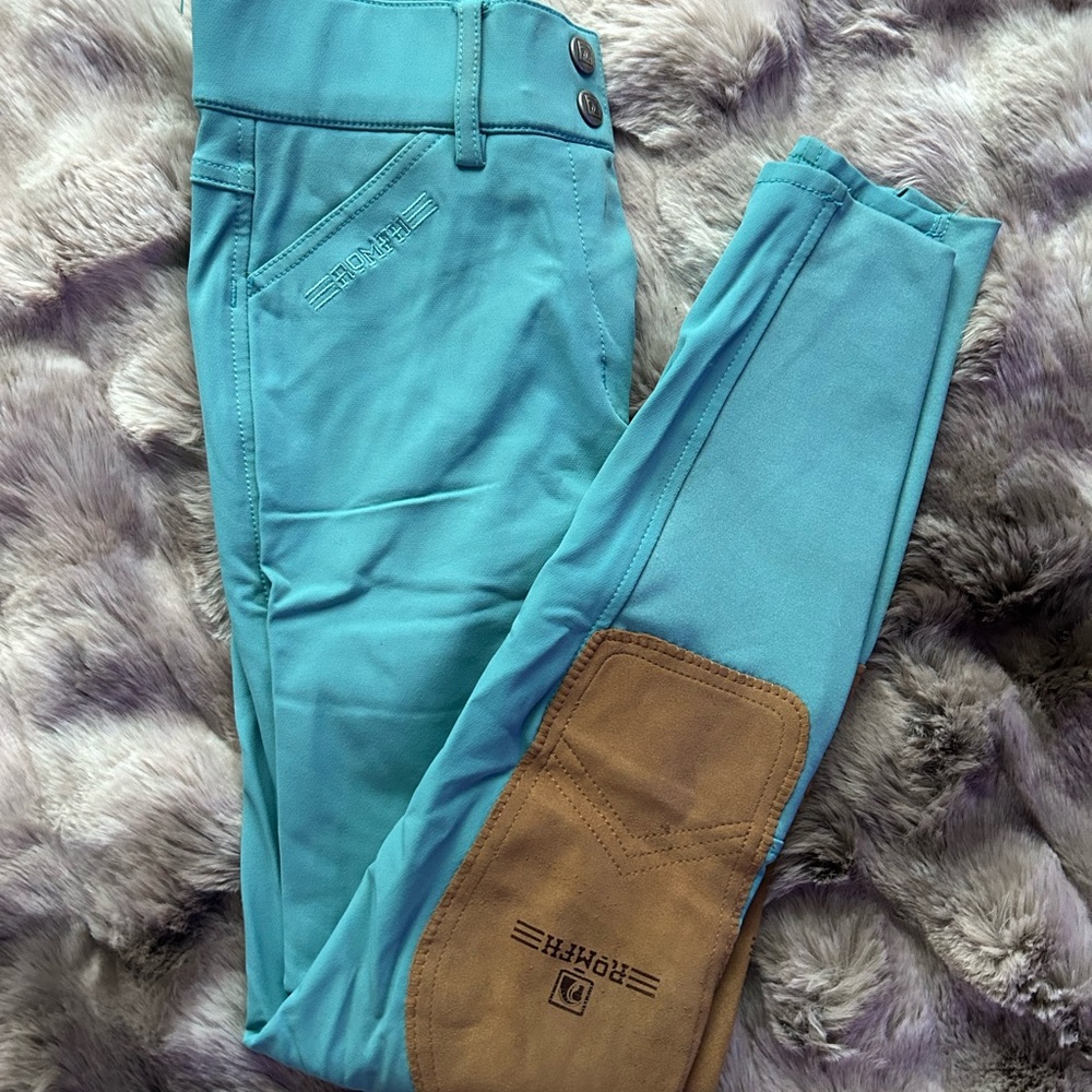 Romfh Riding Breeches with Brown Knee Patch
